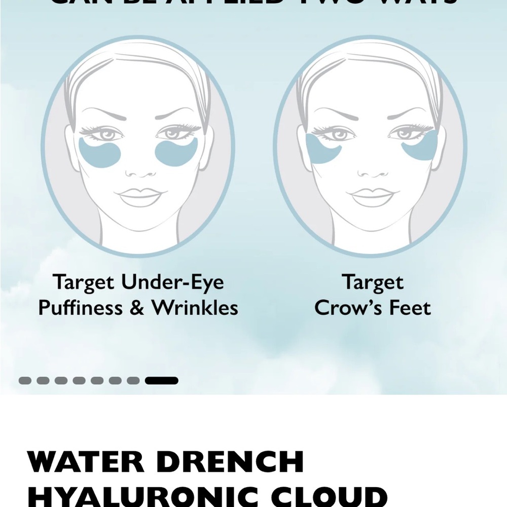 WATER DRENCH HYALURONIC CLOUD HYDRA-GEL EYE PATCHES - Picture 7 of 7